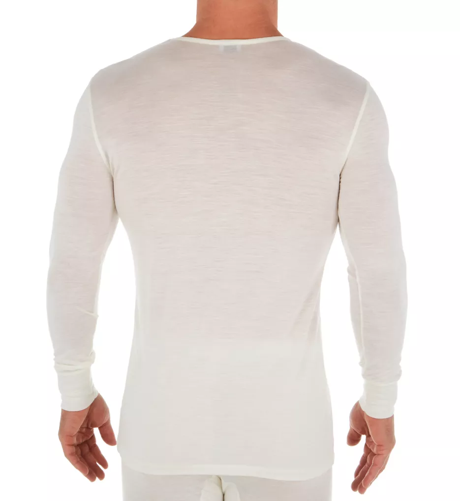 Wool & Silk Blend Long Sleeve T-Shirt - Image 3