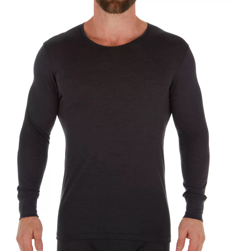 Wool & Silk Blend Long Sleeve T-Shirt - Image 2