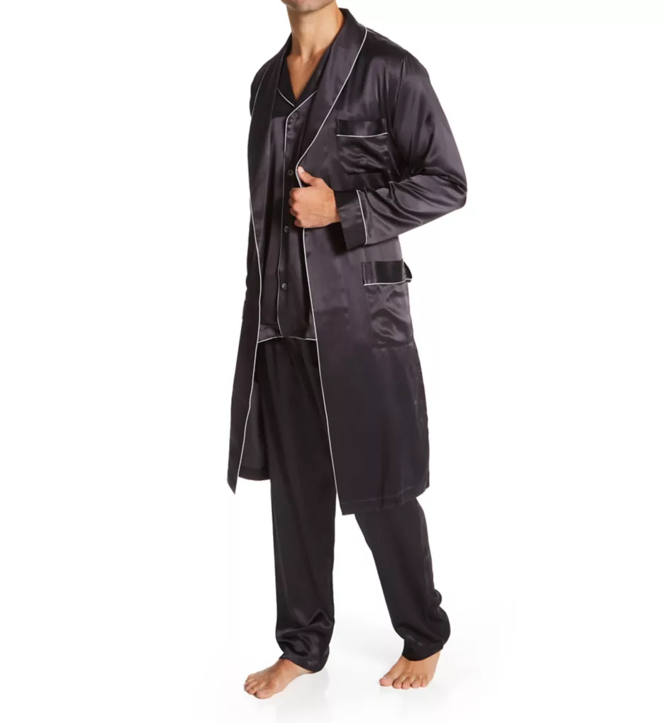 100% Silk Long Sleeve Pajama Set - Image 8