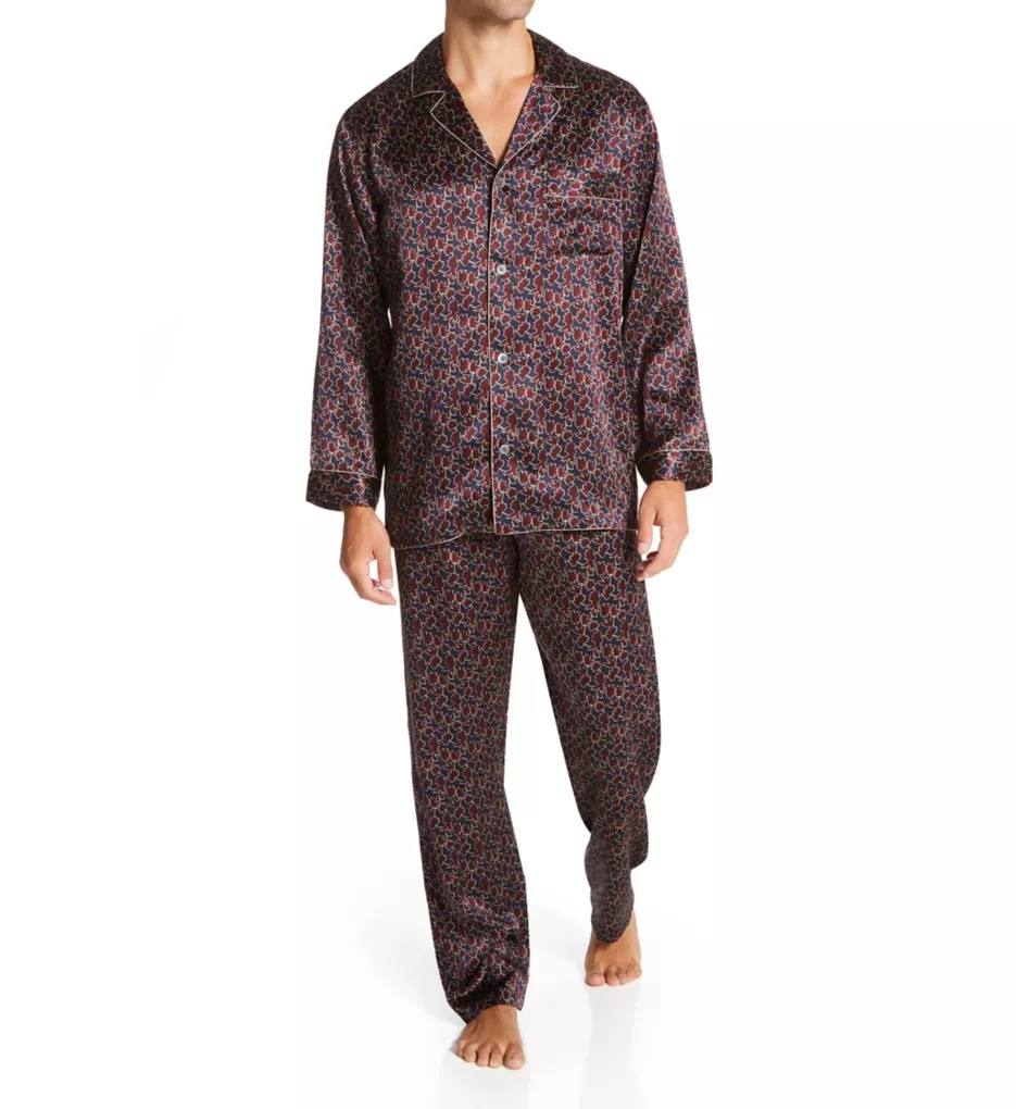 100% Silk Long Sleeve Pajama Set - Image 2